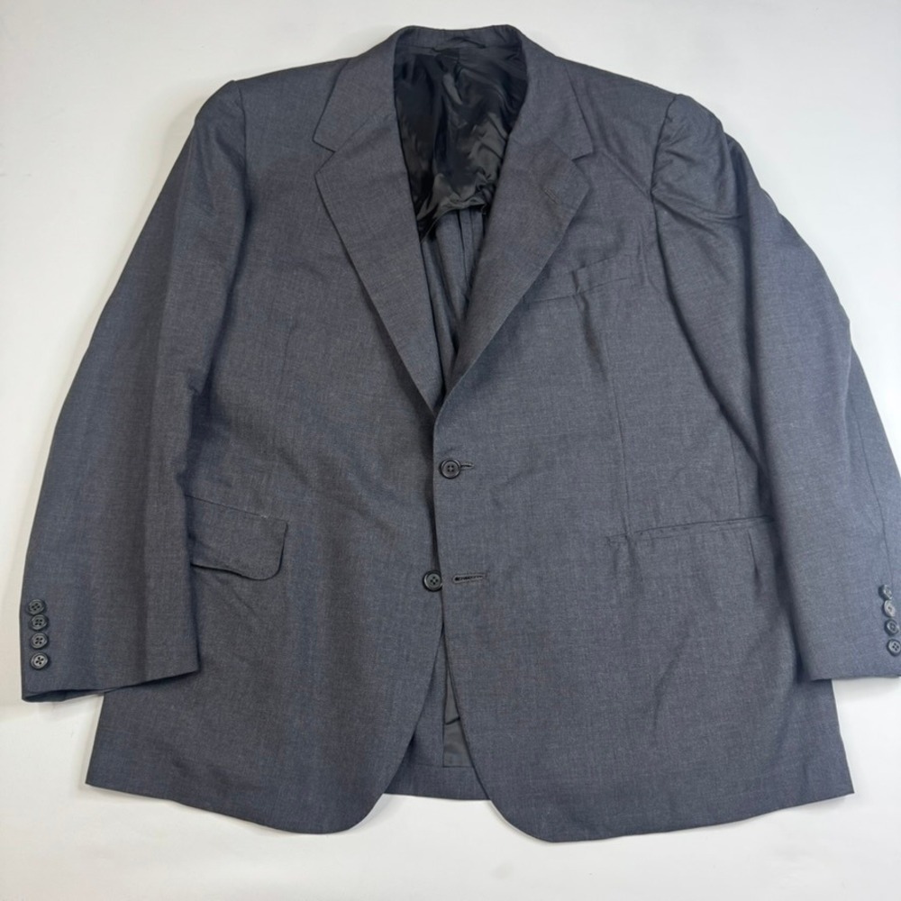 Oxxford Clothes Blazer Mens‎ 46R Charcoal Gray Exmoor Half Lined Jacket
